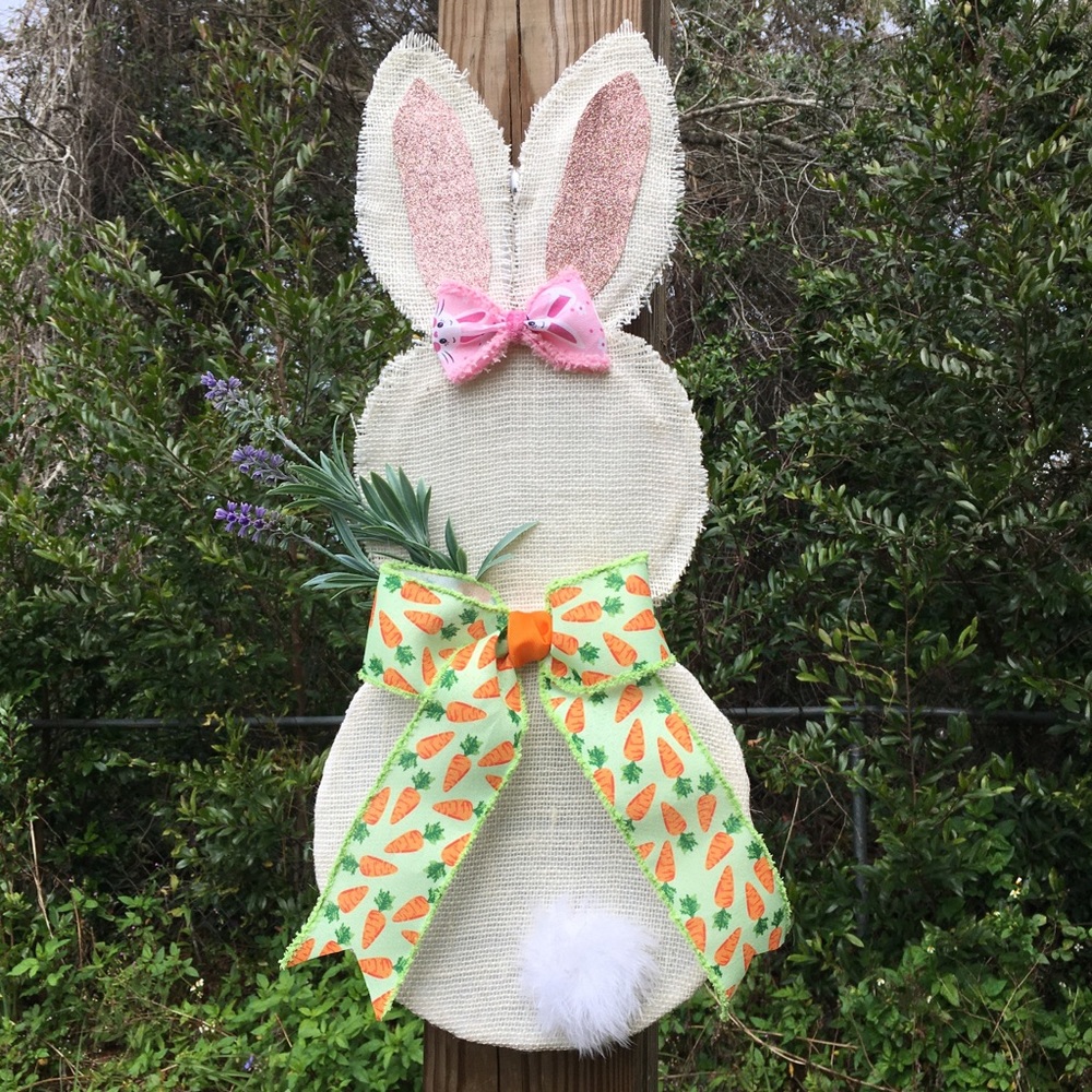 Handmade Easter Bunny wreath